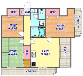 サンパレス21御影山手の物件間取画像